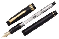 Pilot Justus 95 Fountain Pen - Black/Gold -Writing Tools Store Pilot Justus95 Gold OW 3