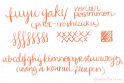 Pilot Iroshizuku Fuyu-gaki - 50ml Bottled Ink 6 Pilot Iroshizuku Fuyu-gaki - 50ml Bottled Ink -Writing Tools Store PilotIroshizuku Fuyugaki