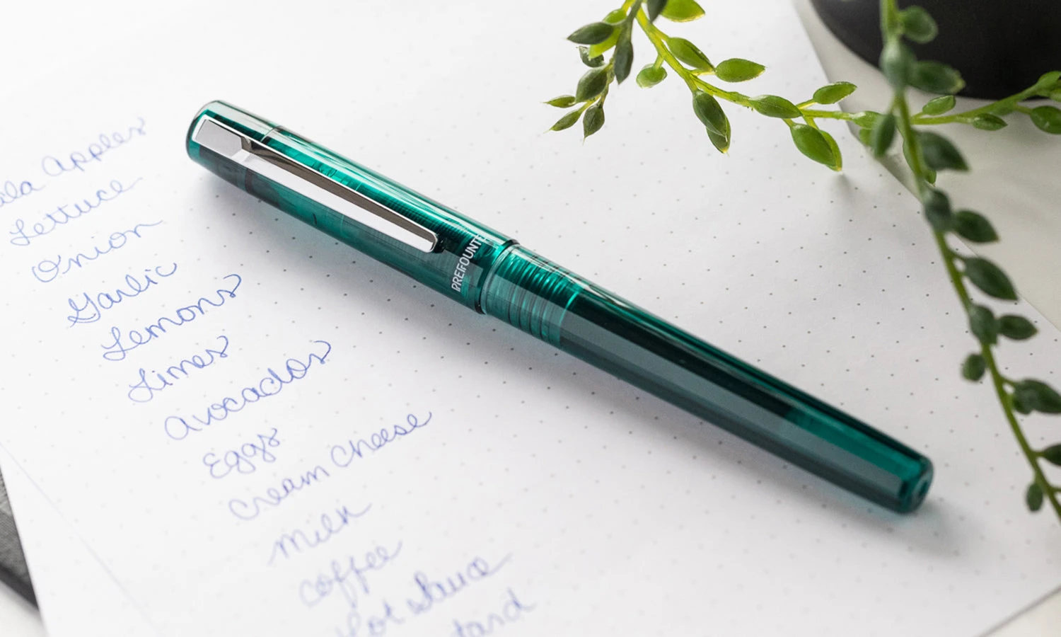 Platinum Prefounte Fountain Pen - Dark Emerald 8 Platinum Prefounte Fountain Pen - Dark Emerald - Image 8