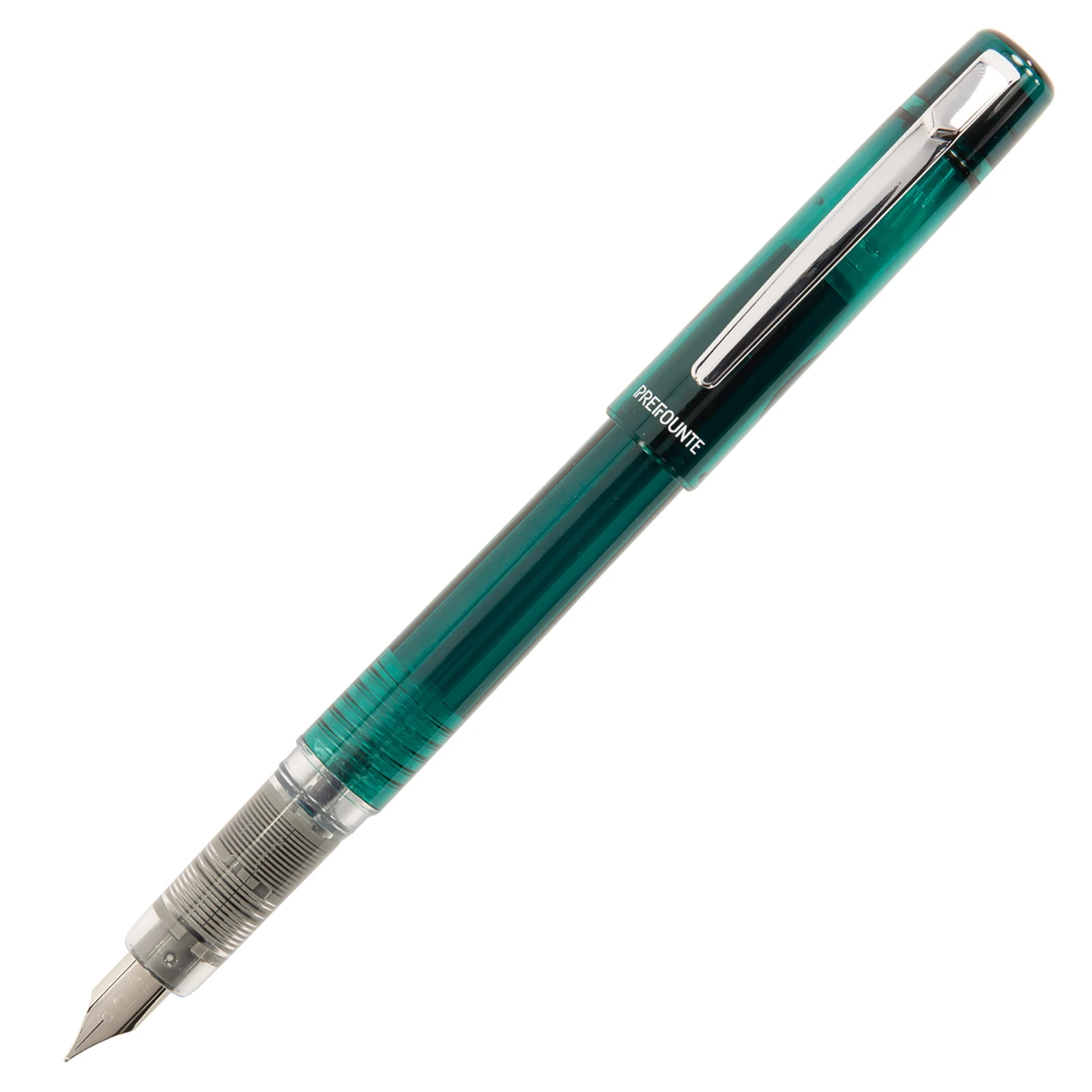 Platinum Prefounte Fountain Pen - Dark Emerald 1 Platinum Prefounte Fountain Pen - Dark Emerald
