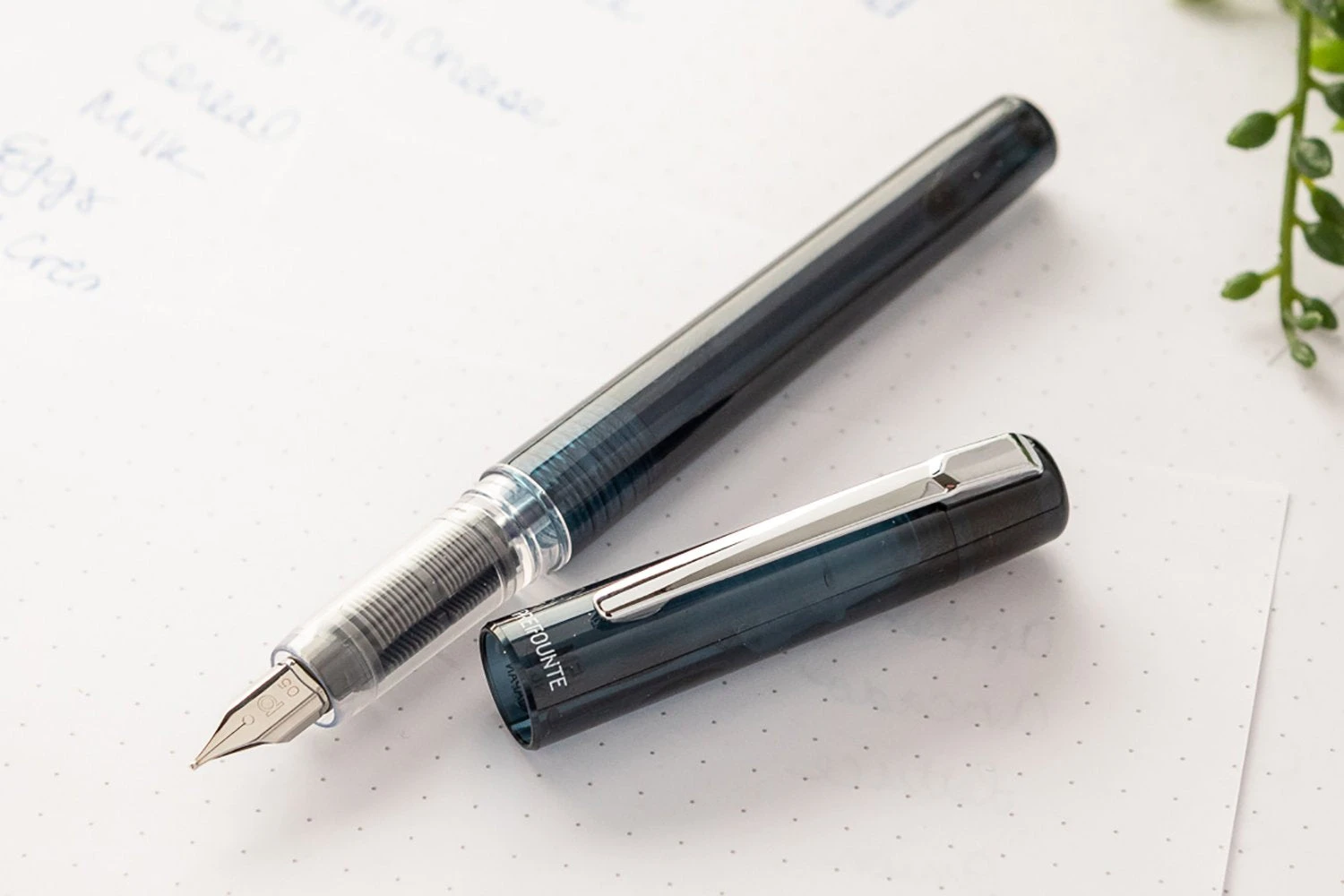 Platinum Prefounte Fountain Pen - Graphite Blue 7 Platinum Prefounte Fountain Pen - Graphite Blue - Image 7