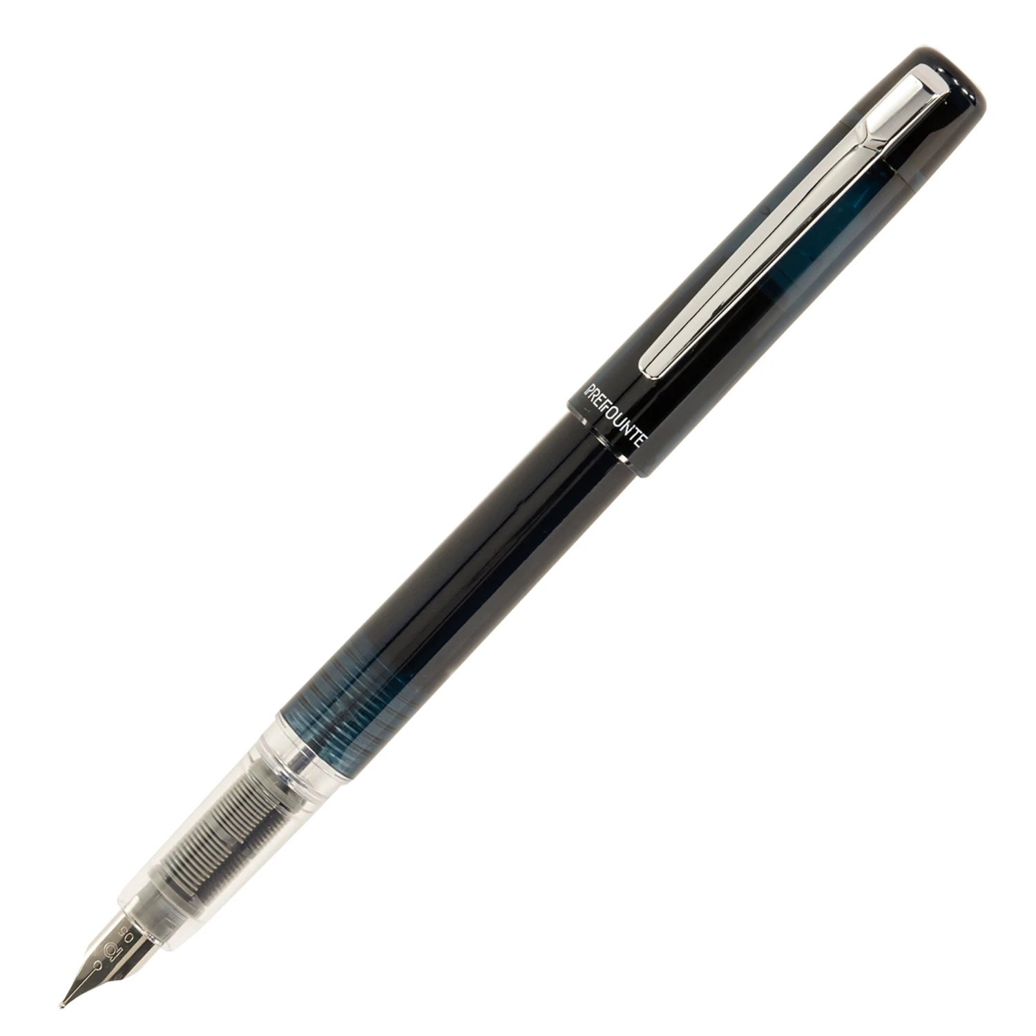 Platinum Prefounte Fountain Pen - Graphite Blue 1 Platinum Prefounte Fountain Pen - Graphite Blue