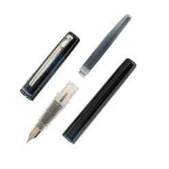Platinum Prefounte Fountain Pen - Graphite Blue 11 Platinum Prefounte Fountain Pen - Graphite Blue -Writing Tools Store Platinum Prefounte GraphiteBlue Onwhite 3
