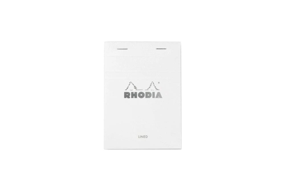 Rhodia No. 13 A6 Notepad - Ice White, Lined 1 Rhodia No. 13 A6 Notepad - Ice White, Lined