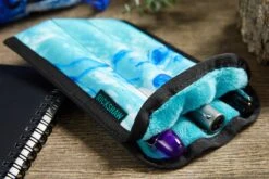 Rickshaw Bagworks 3 Pen Long Coozy - Inky Turquoise -Writing Tools Store RIckshaw 3PenCase Turqoise 3
