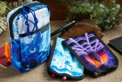 Rickshaw Bagworks 3 Pen Long Coozy - Inky Turquoise -Writing Tools Store RIckshaw PenCoozy 3PenCase Turqoise Synthscape 2 f3b10f95 e830 4746 84ac 7171921fbf88