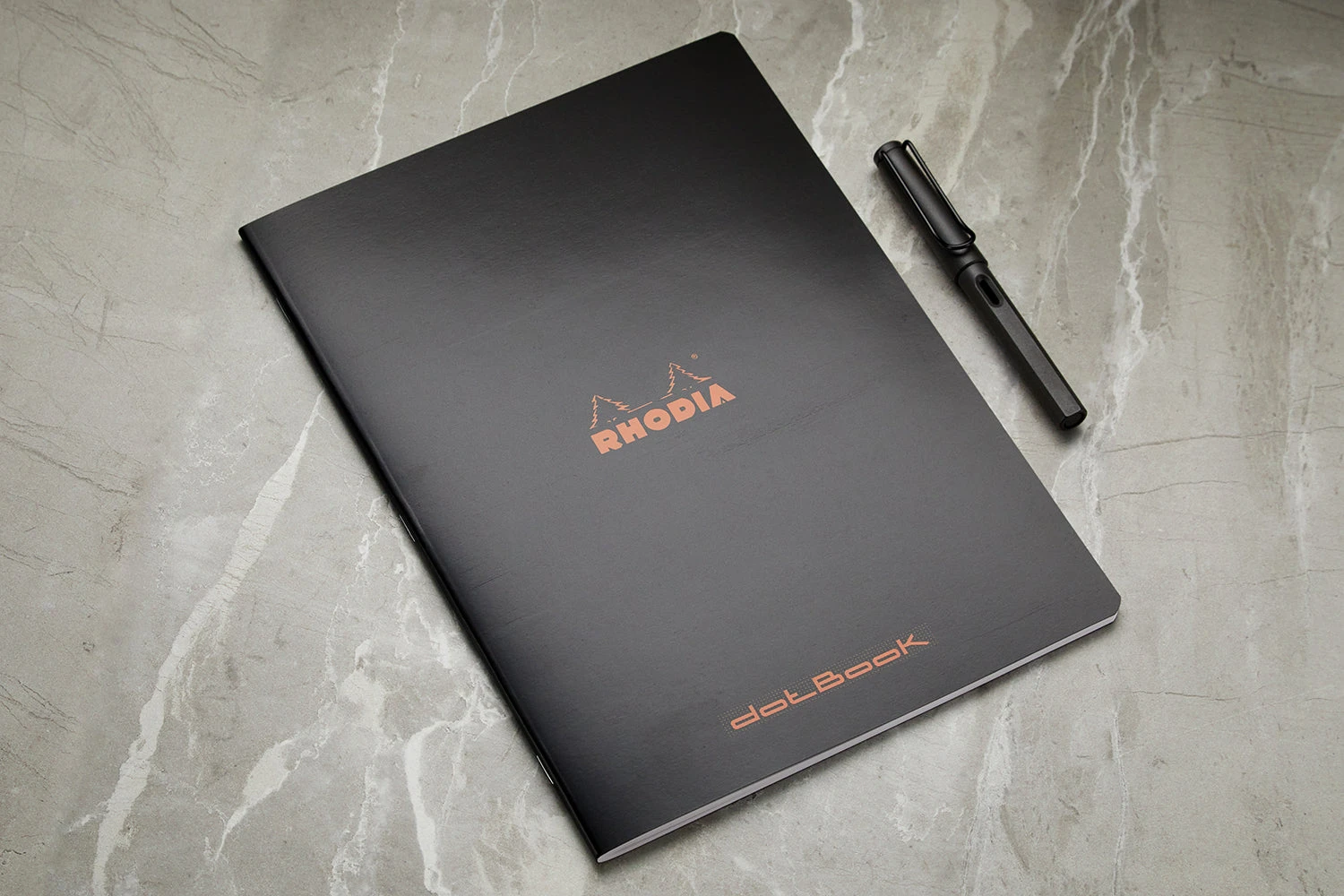 Rhodia Classic Side Staplebound A4 Notebook - Black, Dot Grid 4 Rhodia Classic Side Staplebound A4 Notebook - Black, Dot Grid - Image 4