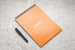 Rhodia No. 18 Top Wirebound A4 Notepad - Orange, Dot Grid -Writing Tools Store Rhodia ClassicNotepad TopBound A4 No18 Wirebound DotGrid Orange 1