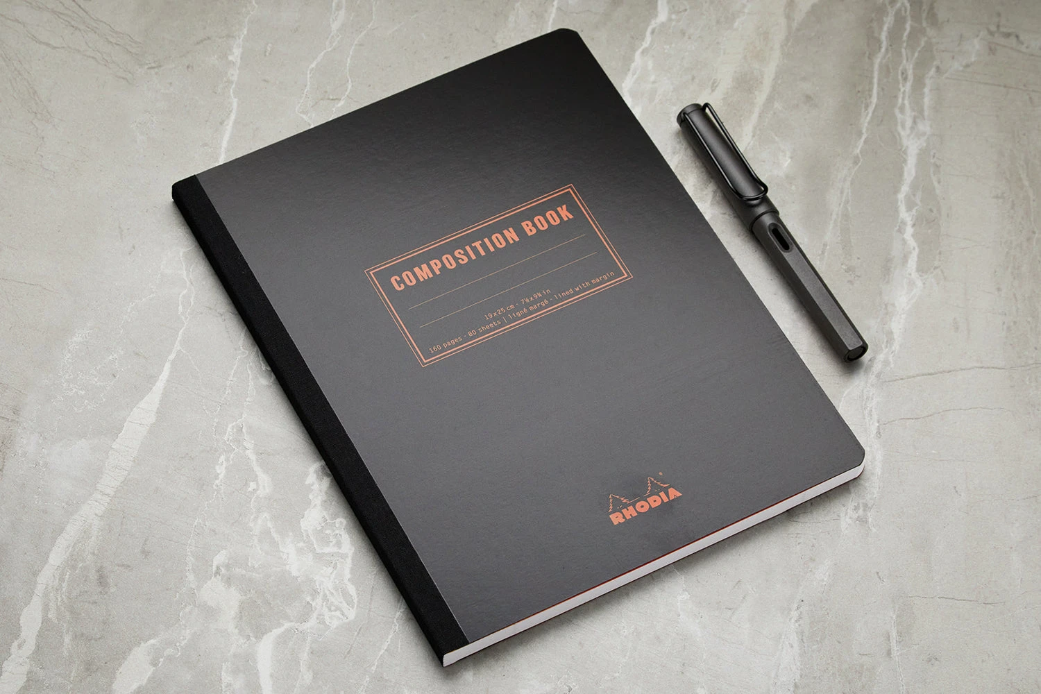 Rhodia Composition Book - Black, Lined 2 Rhodia Composition Book - Black, Lined - Image 2