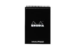 Rhodia No. 16 Top Wirebound A5 Notepad - Black, Dot Grid
