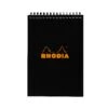 Rhodia No. 16 Top Wirebound A5 Notepad - Black, Graph