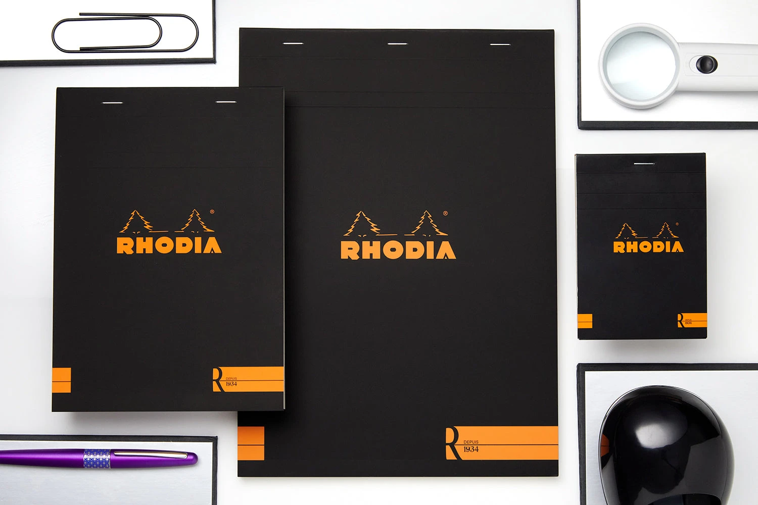Rhodia No. 18 Premium A4 Notepad - Black, Lined 6 Rhodia No. 18 Premium A4 Notepad - Black, Lined - Image 6