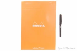 Rhodia No. 18 A4 Notepad - Orange, Dot Grid -Writing Tools Store Rhodia Staplebound Top No18 Orange Dot 2