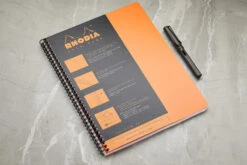 Rhodia Classic Wirebound Notebook - Orange, Lined (8.86 X 11.69) 12 Rhodia Classic Wirebound Notebook - Orange, Lined (8.86 X 11.69) -Writing Tools Store Rhodia Wirebound Lined Orange 1