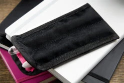 Rickshaw Bagworks 2 Pen Long Coozy - Black/Pink -Writing Tools Store Rickshaw 2PenSleeve BlkPink 3