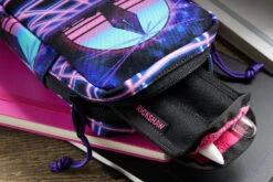 Rickshaw Bagworks 2 Pen Long Coozy - Black/Pink -Writing Tools Store Rickshaw 2PenSleeve BlkPink 4