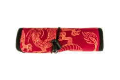 Rickshaw Bagworks Deluxe 6-Pen Roll - Red/Gold Dragon -Writing Tools Store Rickshaw Bagworks Deluxe6PenRoll RedGoldDragon 4