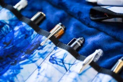 Rickshaw Bagworks Deluxe 8-Pen Roll - Inky Blue -Writing Tools Store Rickshaw Bagworks Deluxe8PenRoll InkyBlue 5