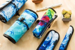 Rickshaw Bagworks Simple 6-Pen Hand Roll - Inky Rainbow 9 Rickshaw Bagworks Simple 6-Pen Hand Roll - Inky Rainbow -Writing Tools Store Rickshaw Bagworks Simple6PenRoll InkyRainbow 5