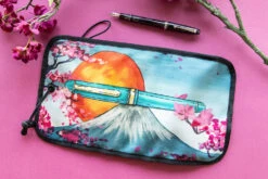 Rickshaw Bagworks Deluxe 6-Pen Roll - Mt. Fuji -Writing Tools Store Rickshaw PenRoll MtFuji 1