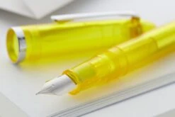Sailor Compass 1911 Fountain Pen - Transparent Yellow 19 Sailor Compass 1911 Fountain Pen - Transparent Yellow -Writing Tools Store Sailor 1911 Compass YellowDemo 4