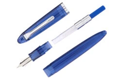 Sailor Compass 1911 Fountain Pen - Transparent Blue -Writing Tools Store Sailor Compass Blue OW 3