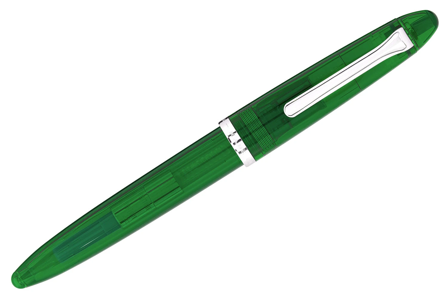 Sailor Compass 1911 Fountain Pen - Transparent Green 2 Sailor Compass 1911 Fountain Pen - Transparent Green - Image 2