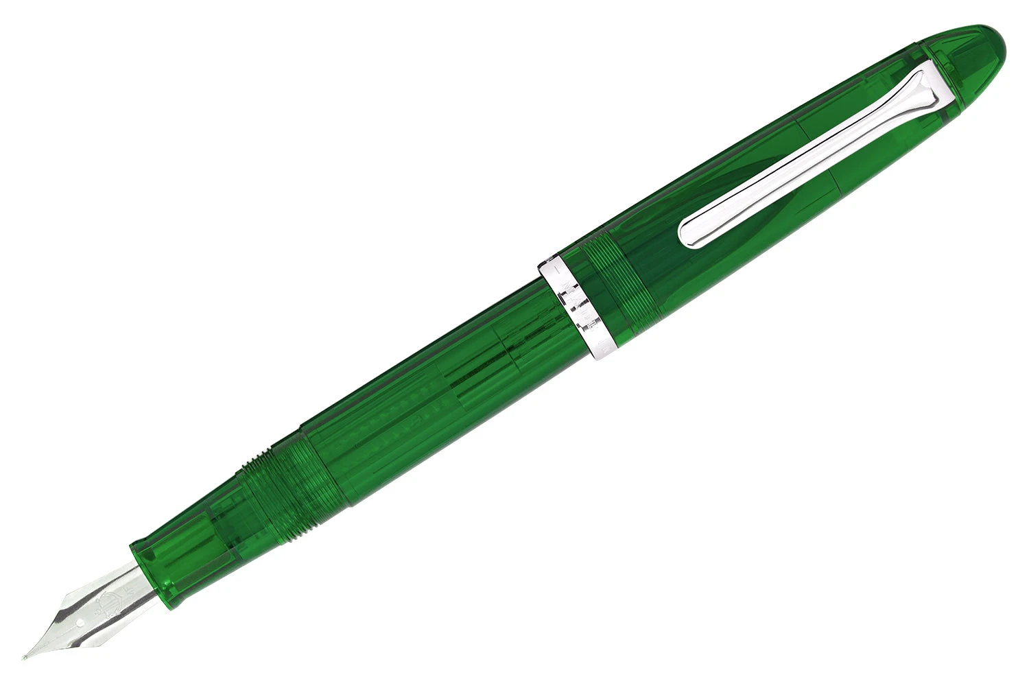Sailor Compass 1911 Fountain Pen - Transparent Green 1 Sailor Compass 1911 Fountain Pen - Transparent Green