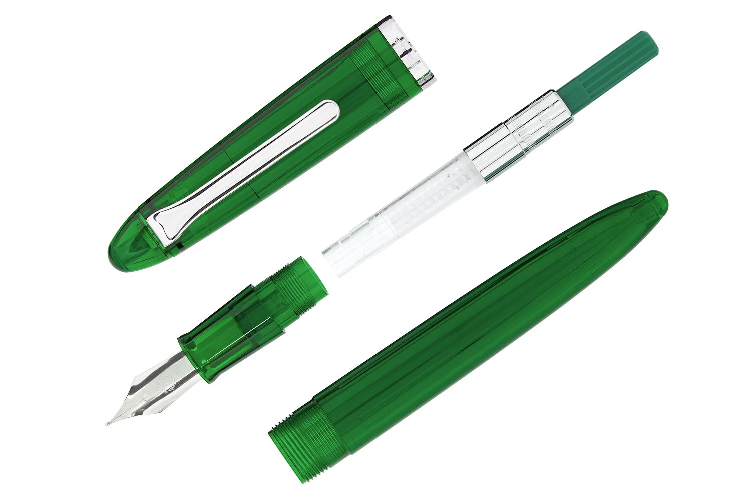 Sailor Compass 1911 Fountain Pen - Transparent Green 3 Sailor Compass 1911 Fountain Pen - Transparent Green - Image 3