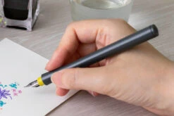 Sailor Hocoro Gray Dip Pen & Nib - Fude -Writing Tools Store Sailor Compass Hocoro DipPen Grey FudeNib stock 5