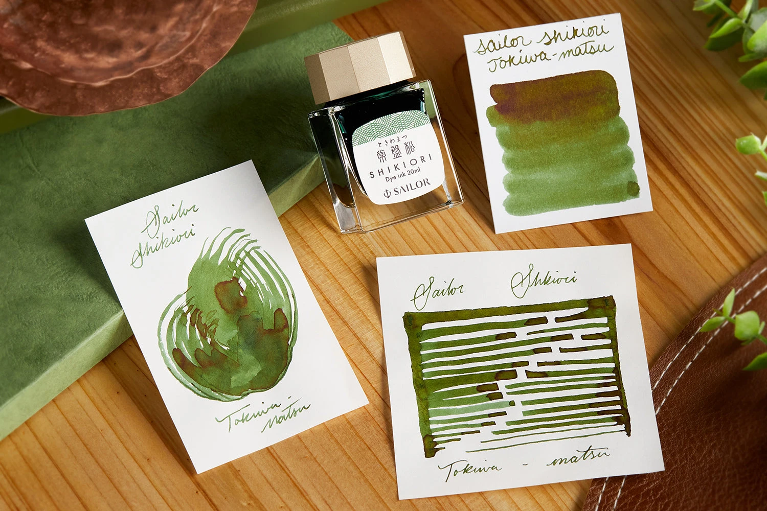 Sailor Shikiori Tokiwa-matsu - 20ml Bottled Ink 3 Sailor Shikiori Tokiwa-matsu - 20ml Bottled Ink - Image 3