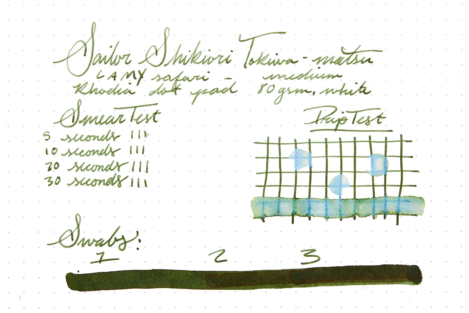 Sailor Shikiori Tokiwa-matsu - 20ml Bottled Ink 8 Sailor Shikiori Tokiwa-matsu - 20ml Bottled Ink - Image 8