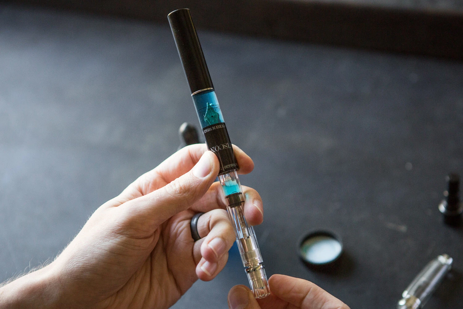 Visconti Traveling Inkwell 11 Visconti Traveling Inkwell - Image 11