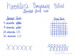 Noodler's Baystate Blue - 4.5oz Bottled Ink With Free Charlie Pen -Writing Tools Store WS Noodlers BaystateBlue a14122fb 0037 479d b87d 5e56decef261