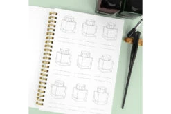 Wearingeul Ink Color Swatch A5 Notebook -Writing Tools Store Wearingeul ColorSwatchNotebook stock 1
