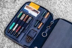 Galen Leather Zippered A5 Notebook Folio - Crazy Horse Navy Blue 25 Galen Leather Zippered A5 Notebook Folio - Crazy Horse Navy Blue -Writing Tools Store leather zippered a5 leuchtturm1917 notebook folio crazy horse navy blue 5 1024x1024 d34bcb8d a003 4e8d 877b 735aeed5c4ed