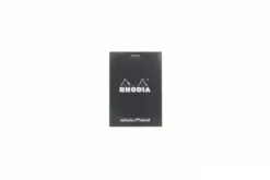 Rhodia No. 12 Small Notepad - Black, Dot Grid -Writing Tools Store nw rhodia no 12 notepad black dot grid R12559