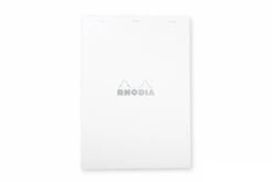 Rhodia No. 18 A4 Notepad - Ice White, Graph -Writing Tools Store nw rhodia no. 18 notepad ice white graph R18201W